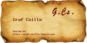 Graf Csilla névjegykártya