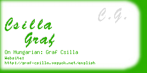 csilla graf business card